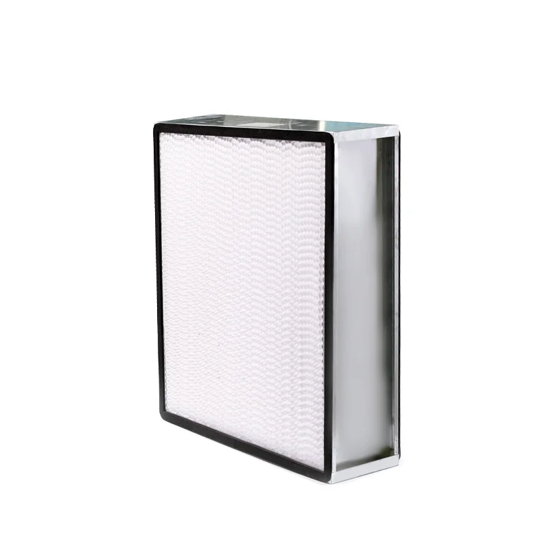 Industrial Filtration Equipment Environmental Glass Fiber Hepa Air Filter With Clapboard