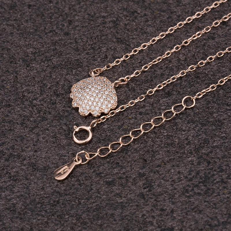 Custom Rose Gold Plated 925 Silver Jewelry necklace