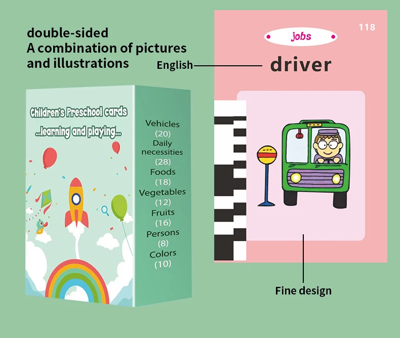 Multi Functional Toddler Educational Toy Kids Electronic Cognitive Cards Talking Flash Cards Machines Card Reader learning toys