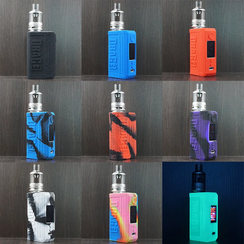 Силиконовый чехол Drag 3, цветной резиновый защитный чехол для Drag 3 TC Box MOD Vape