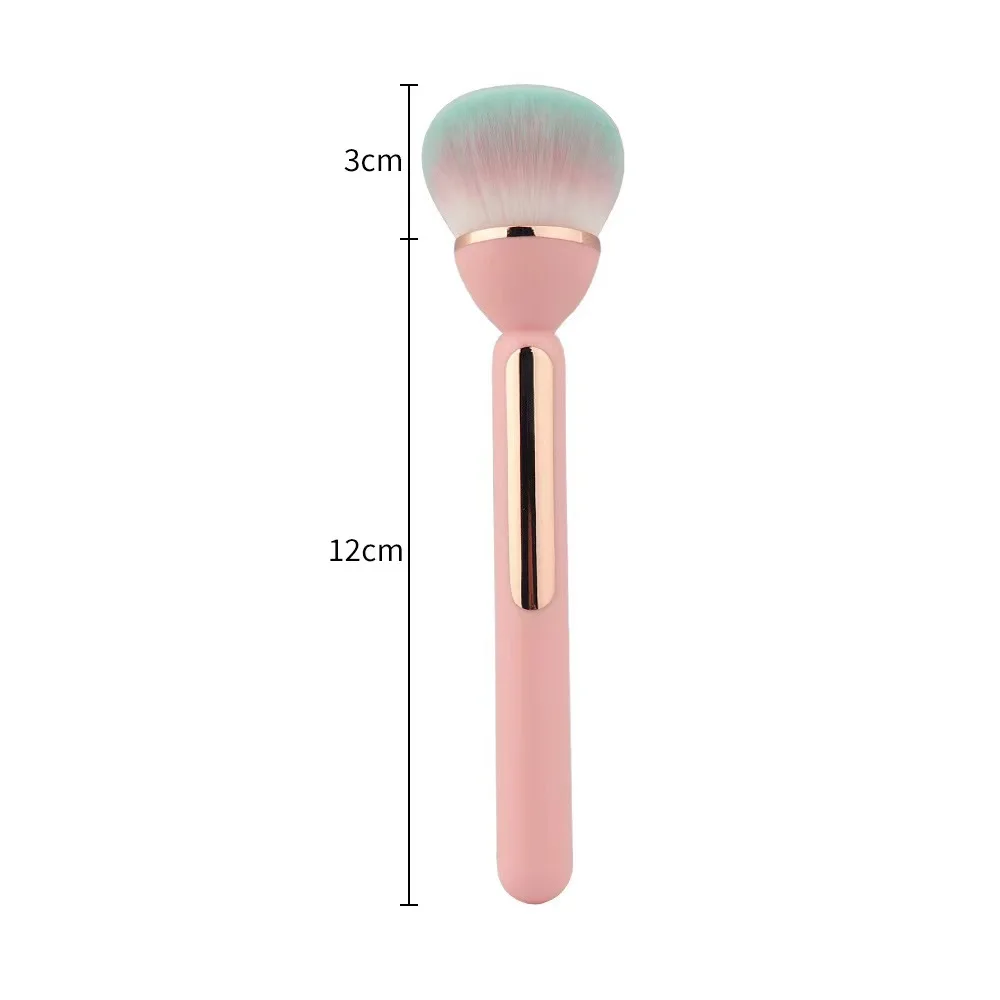 Hot Selling Portable Soft Nail Art Dust Brushes Plastic Handle Dust Cleaning Powder Blusher Brush Nail Accessories Tools