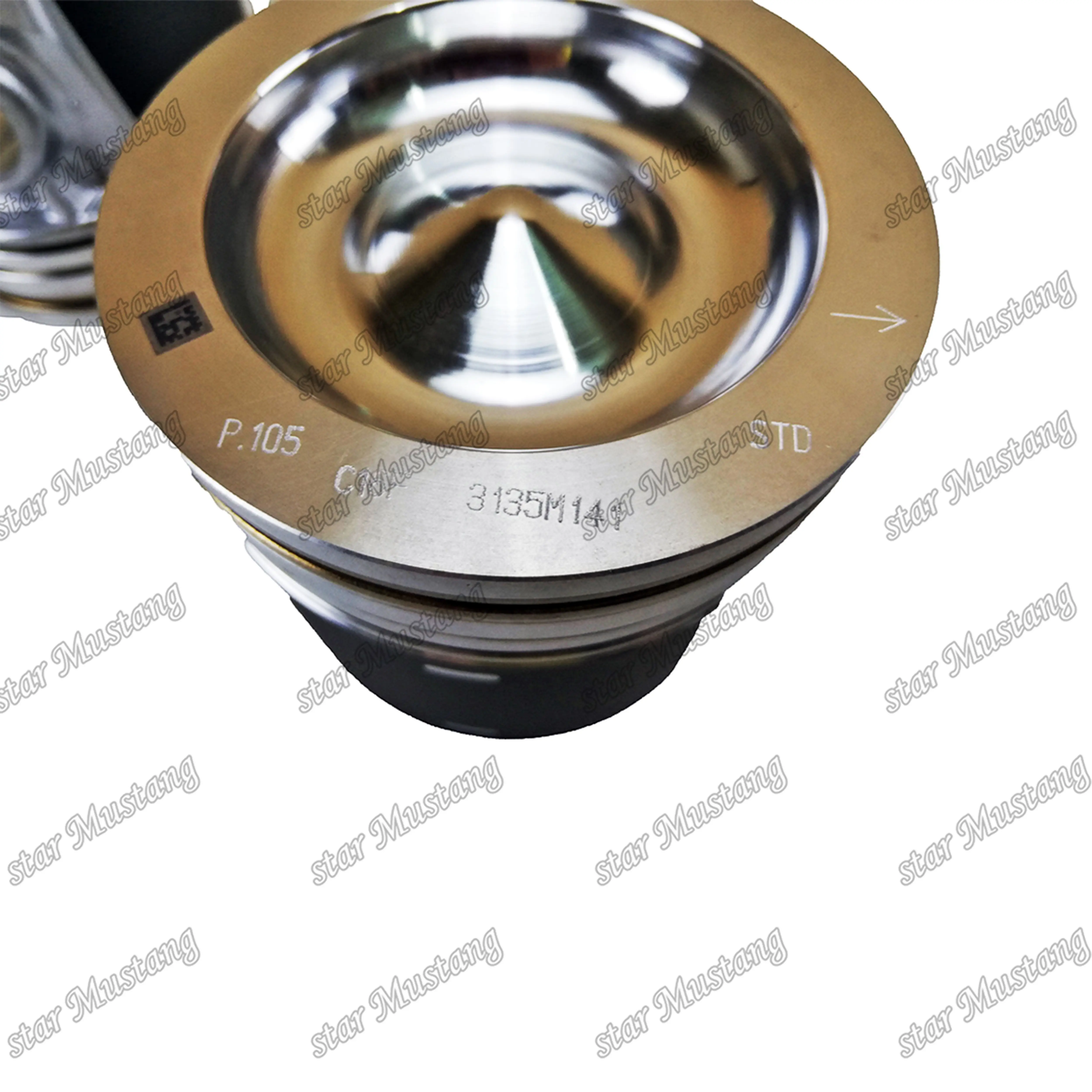 Поршень C6.6 EFI 3135M141 276-7475 подходит для деталей двигателя Perkins Caterpillar