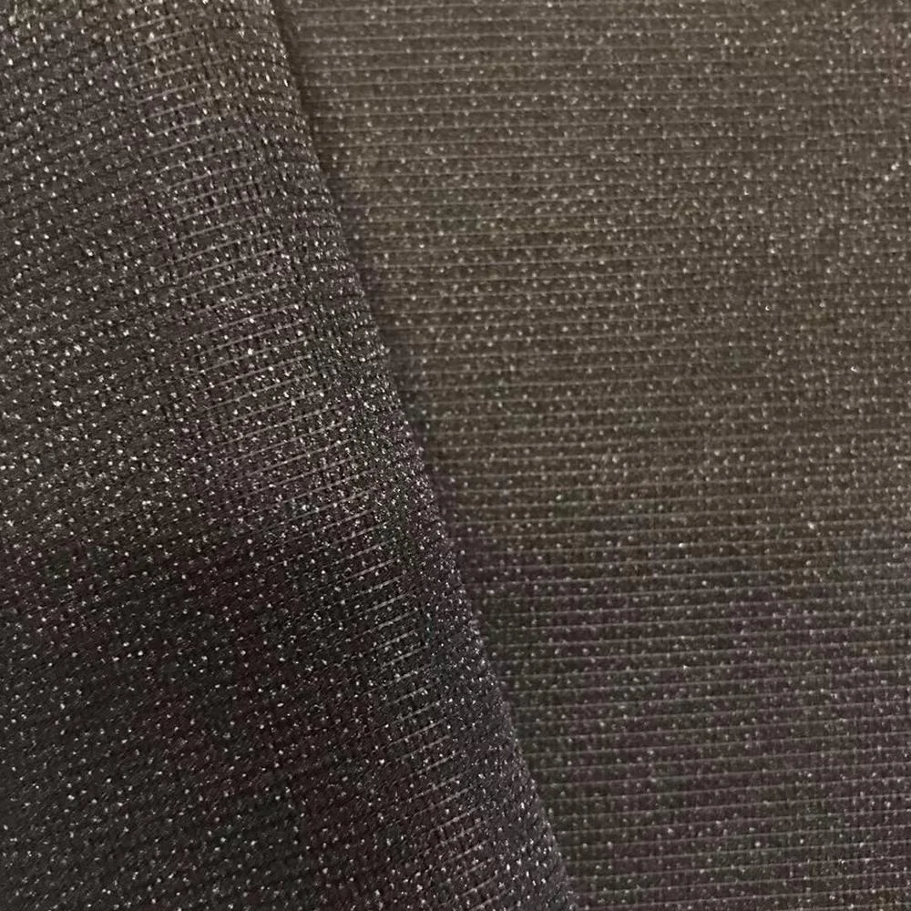 High Quality 100% Polyester PES Double Dot Tricot Knitted Gum Stay Interlining Fabric For Men Suits/Necktie