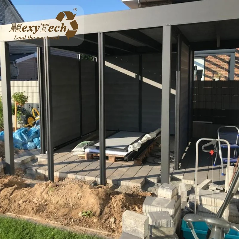 Low Cost Wood Outdoor Outside Garden Shed wpc palilion