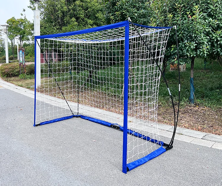 High quality 2.4x1.7M Foldable Soccer Goal Durable football net Soccer Goal Post Portable Soccer Goal for Training