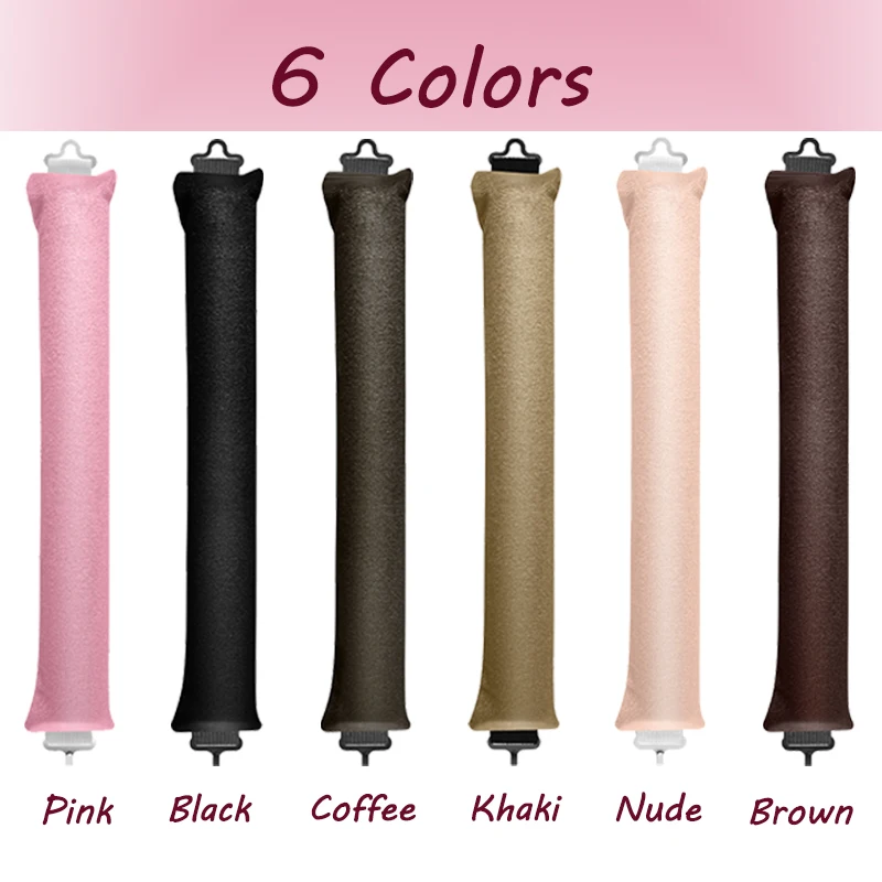 6 Colors Portable No Heat Curling Rod Headband Sleeping Hair Roller Professional Wave Cordless Heatless Silk Hair Curler