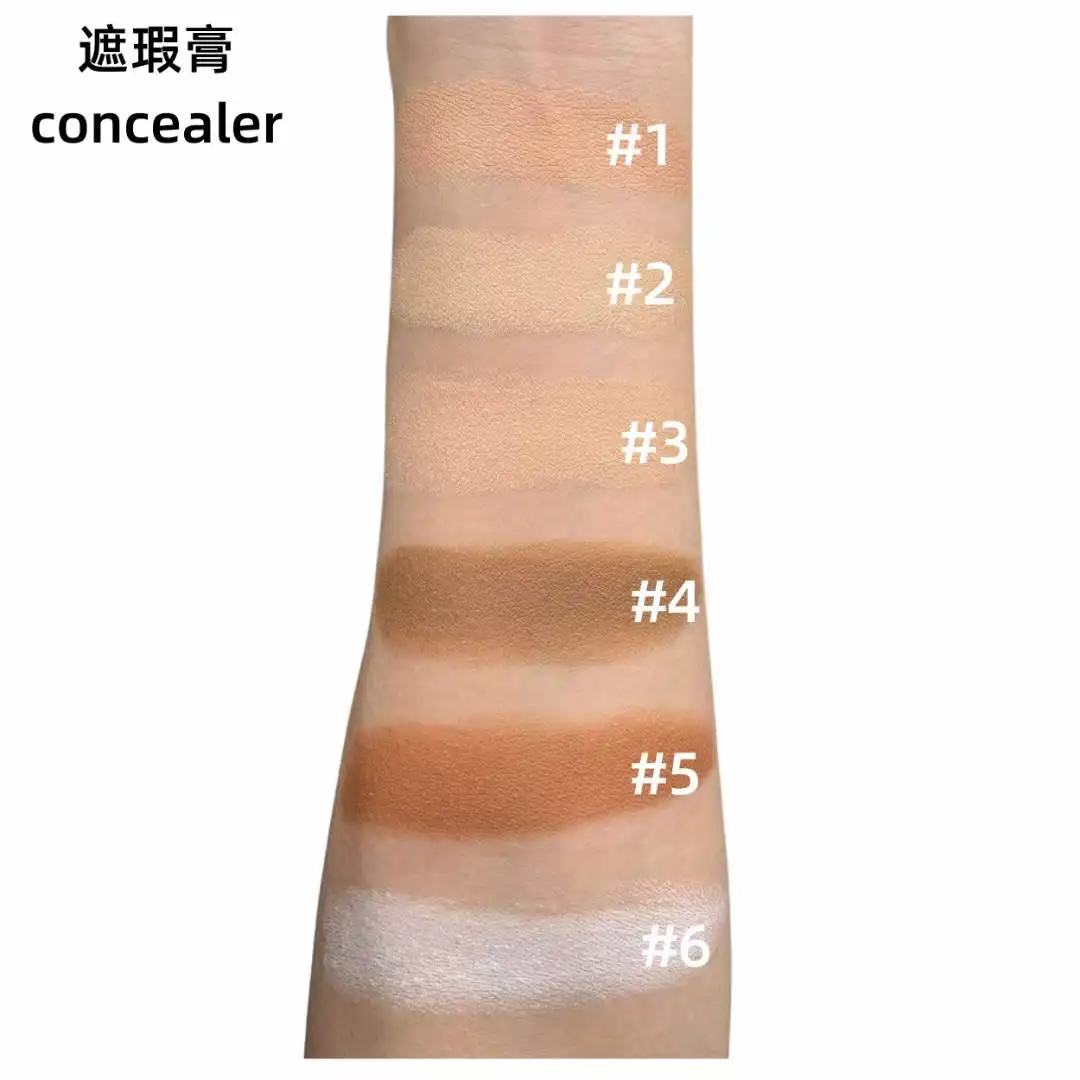 Cosmetic High quality No logo High coverage Brown Color correcting Oil free natural Dark Eye Cream Concealer for black women
