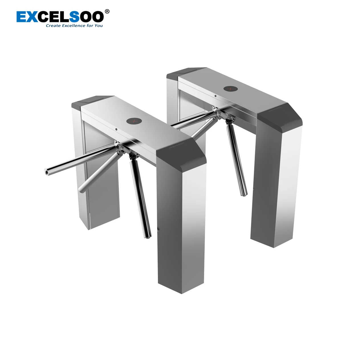 Tripod Turnstile with Face Recognition Terminal For Bus Tickets Checkpoint