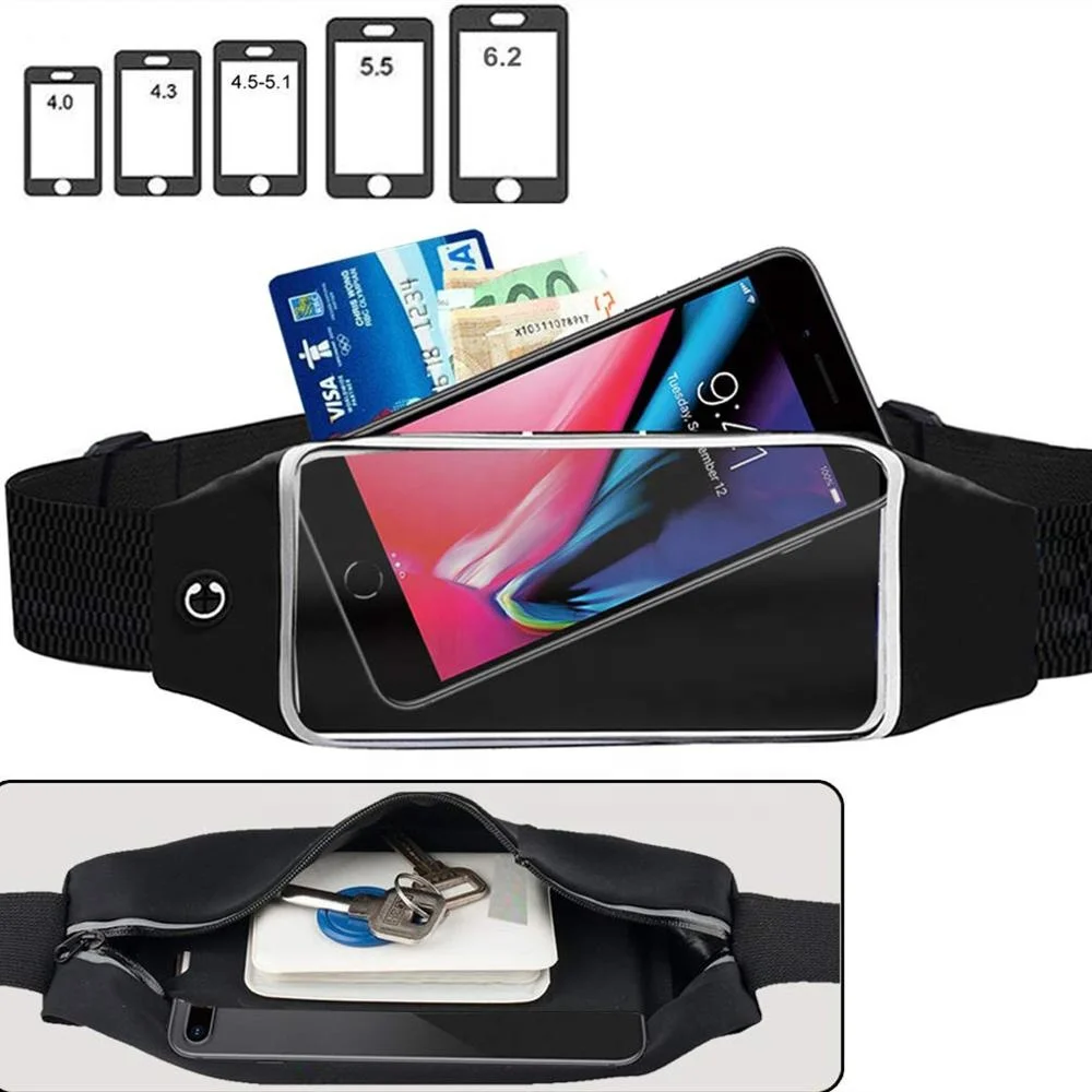 
Factory Price Hot-sale Outdoor sports running belt bag touch screen anti-theft waterproof invisible sport fitness waist bag 