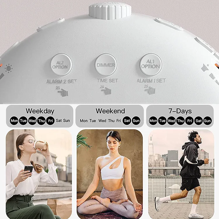 App Control Sunrise Light Amazon Ring Light Cartoon Colorful Night Hot Seller Alexa Table Sunset Wake-Up Wake Up Alarm Clock Spe