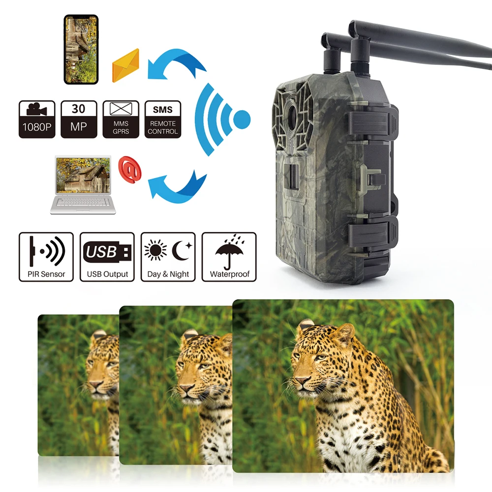 Mobile Control Wireless Mesh Trail Camera Gsm Module Solar Sim-Card-Hunting-Camera Hunting Camera Wi Fi Sim Solar 4g