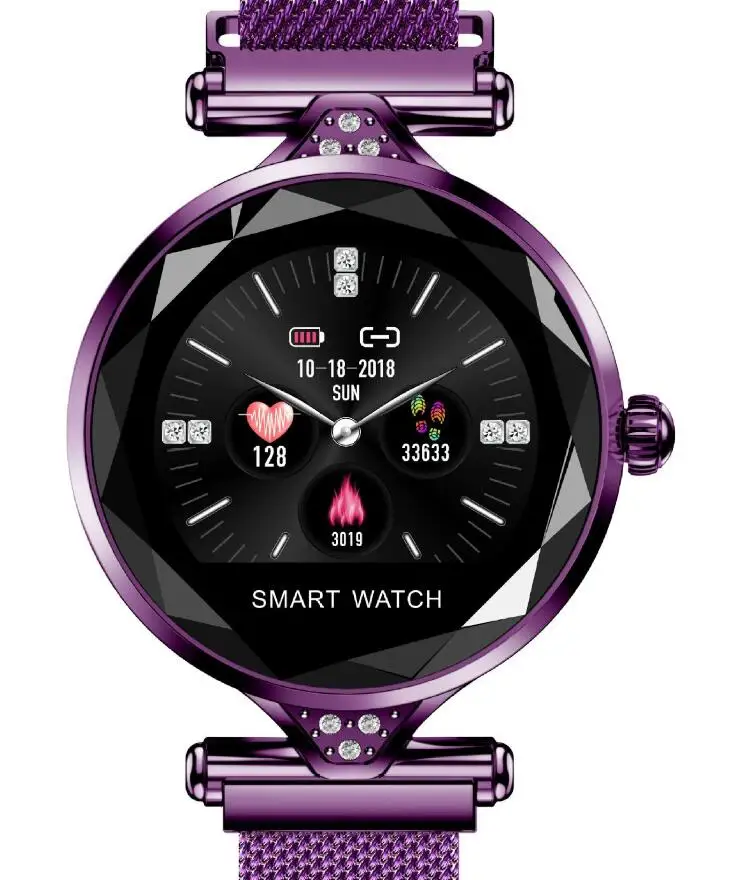 H1 Мода Одежда сердечного ритма трекер мониторы приборы артериального diamond физиологический цикл для женщин леди smartwatch