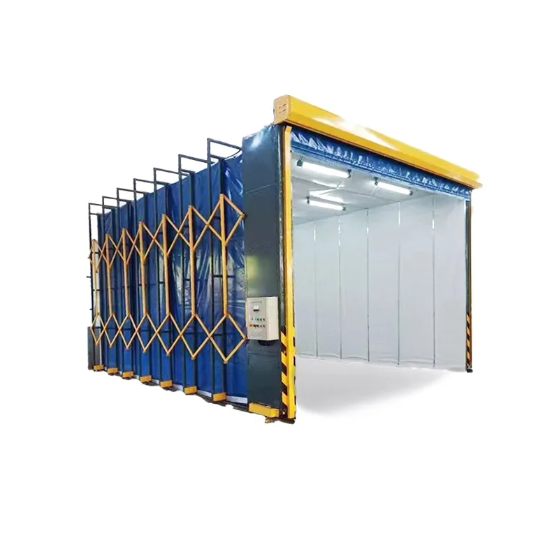 Professional  Long Car Retractable spray paint booth Baking Price favorable cost effective