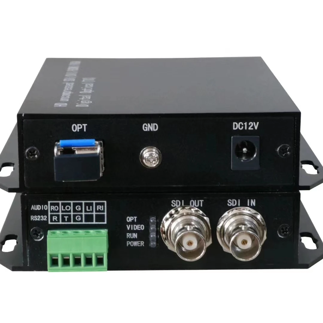 10 Bit Audio Resolution 1-Ch 3G Sdi To Fiber Converter with audio RS232 RS485