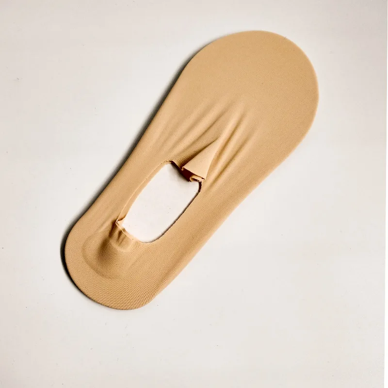 Essential Nylon No Show Socks Women Low Cut Liner Invisible Sock With Heel Gel Tab