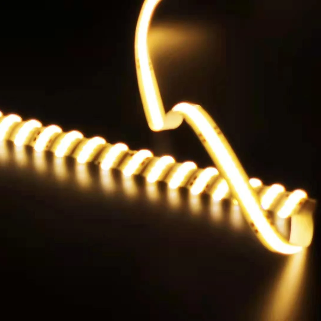 12 В постоянного тока 24 В постоянного тока 6 мм 8 мм 10 мм высокая плотность без точечного светильника Cob светодиодные сверхгибкие полосы обзор на 180 градусов