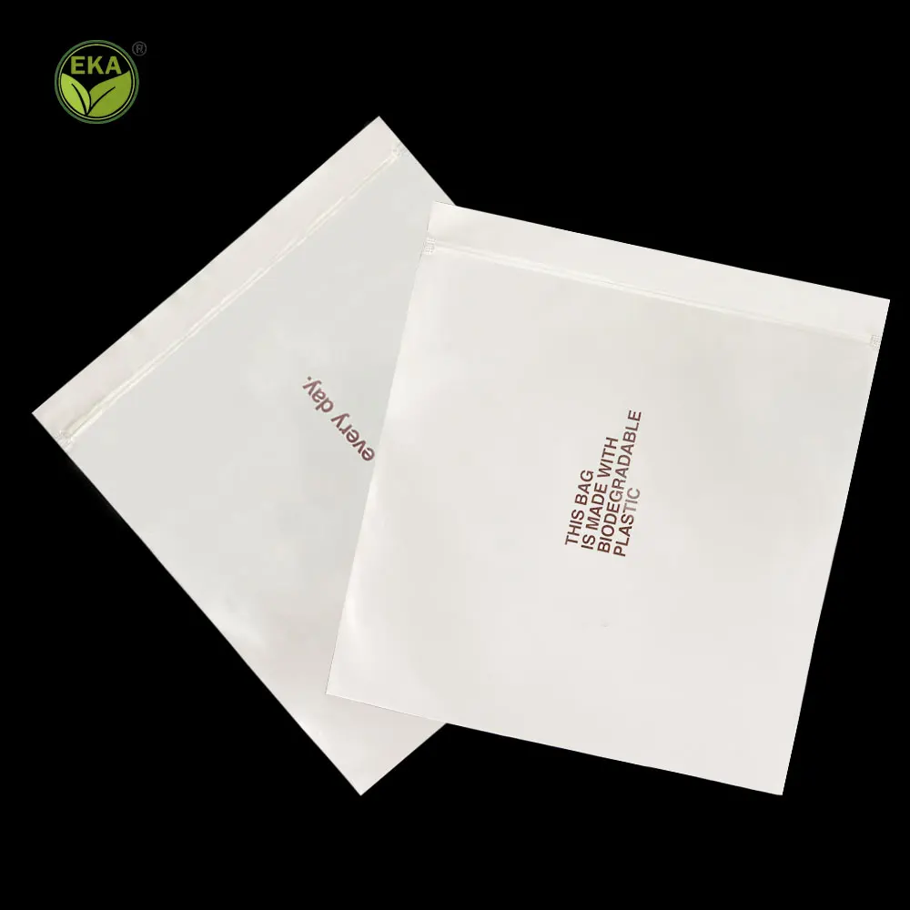 Compostable Bag Bolsas De Maiz Small Ziplock Corn Starch Packaging Cotton Bud In Poly Bag Customize Ziplock Tshirt Bag