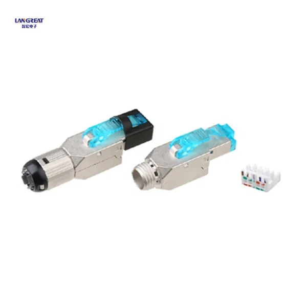 CAT6A 180 degree shielded keystone jack