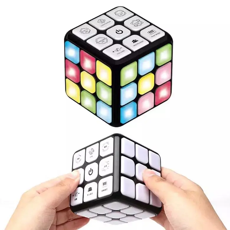 Kids Education Game Toy Plastic Magic Puzzle Cube Electronic Magic Cube Game,Magic Cube With Music