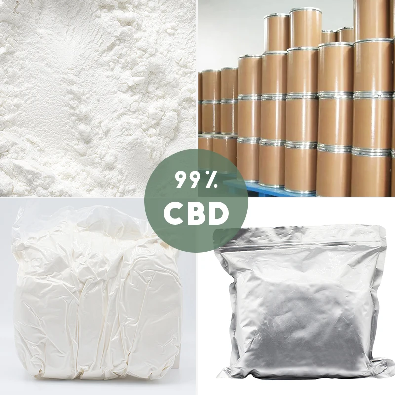 Factory herbal extract crystal isolate Cbd products Bulk cbd Powder 99%+  cbd isolate