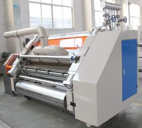Hot single face carton box production line packaging paper single facer maker cardboard corrugated machine