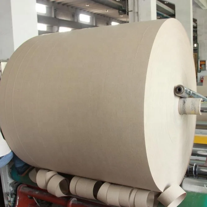 Коричневая гигантская рулонная 300 360 420 450GSM, бумага для Изготовления Бумажных Трубок