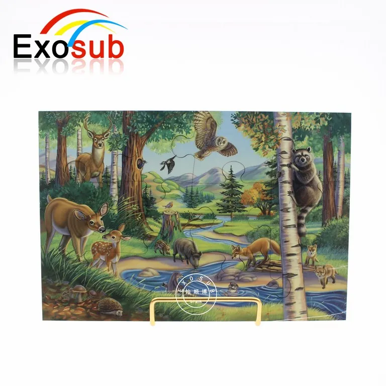 China manufacturer glossy blank MDF sublimation hardboard puzzles