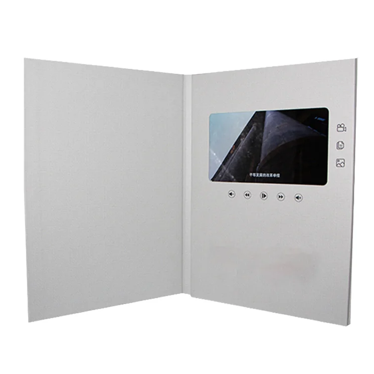 Wedding invitation video video greeting brochure card video player brochure