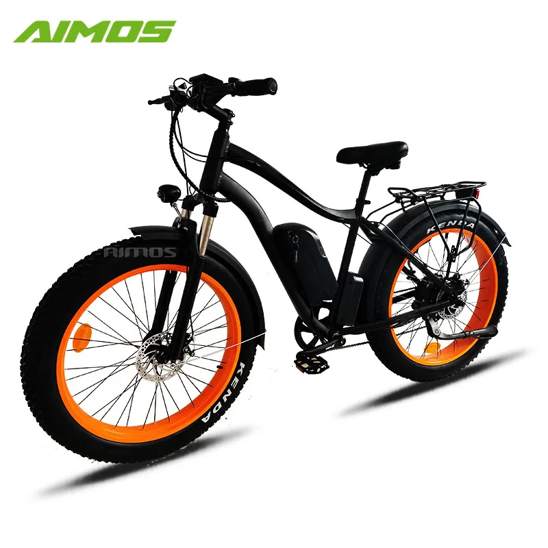 AIMOS Door To Door Ebike Off Road Fat Tire Folding Fast Electric Dirt Bike Mountain City Road Bicycle E Bike Cycle