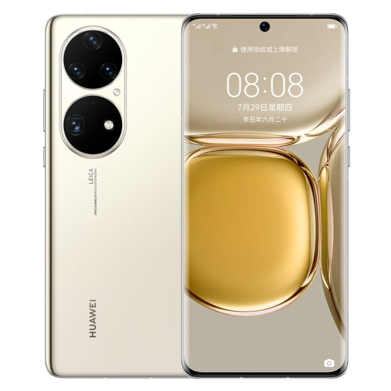 Оригинальный сотовый телефон HUA WEI P50 Pro 4G 6 дюйма изогнутый OLED-экран гармония 2 Восьмиядерный Kirin 9000 50 МП четыре камеры NFC 4360 мА