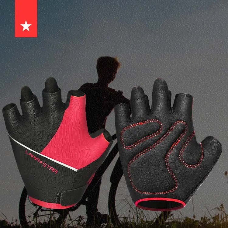 LS0746 Nylon polyester fitness gloves Half-finger Gym Gloves for children Workout Gloves for Exercise