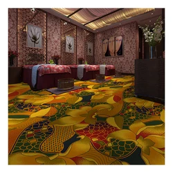 Thai style massage room custom printing high quality tufted carpet