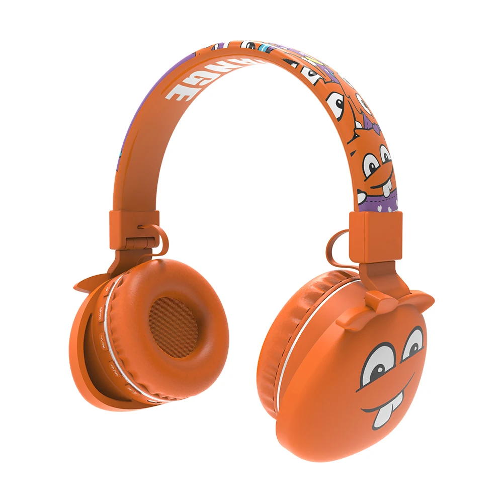 Light Weight Colorful Cartoon Cheap Children Kids Wired Music PC Boat Headphones with microphone