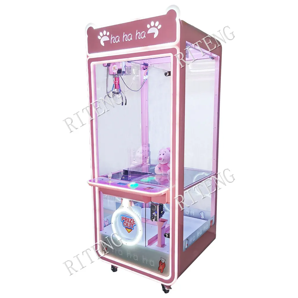 Hot Sale Coin Operated Large Toy Vending Arcade Claw Crane Machine moved star Claw Machine With Card Reader Bill Acceptor