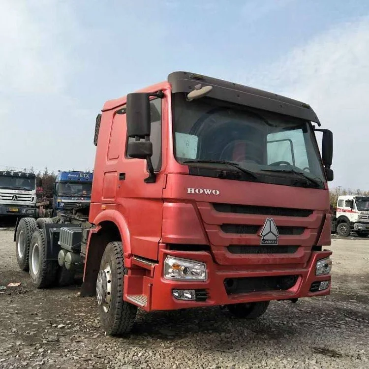 
HW19710 Gearbox Manual Transmission 6x4 Used HOWO Tractor Head Trucks For Sale 