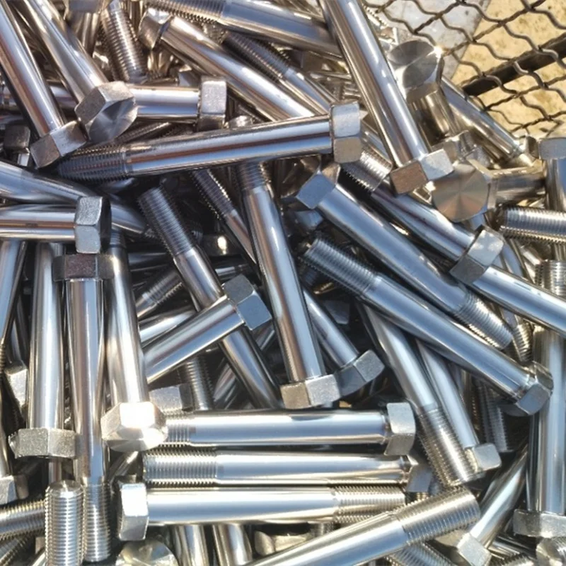 Nickel Alloy X-750 Inconel X-750 UNS N07750 W.Nr 2.4669 Half Thread Hex Bolt Nut Washer for Gas Turbine