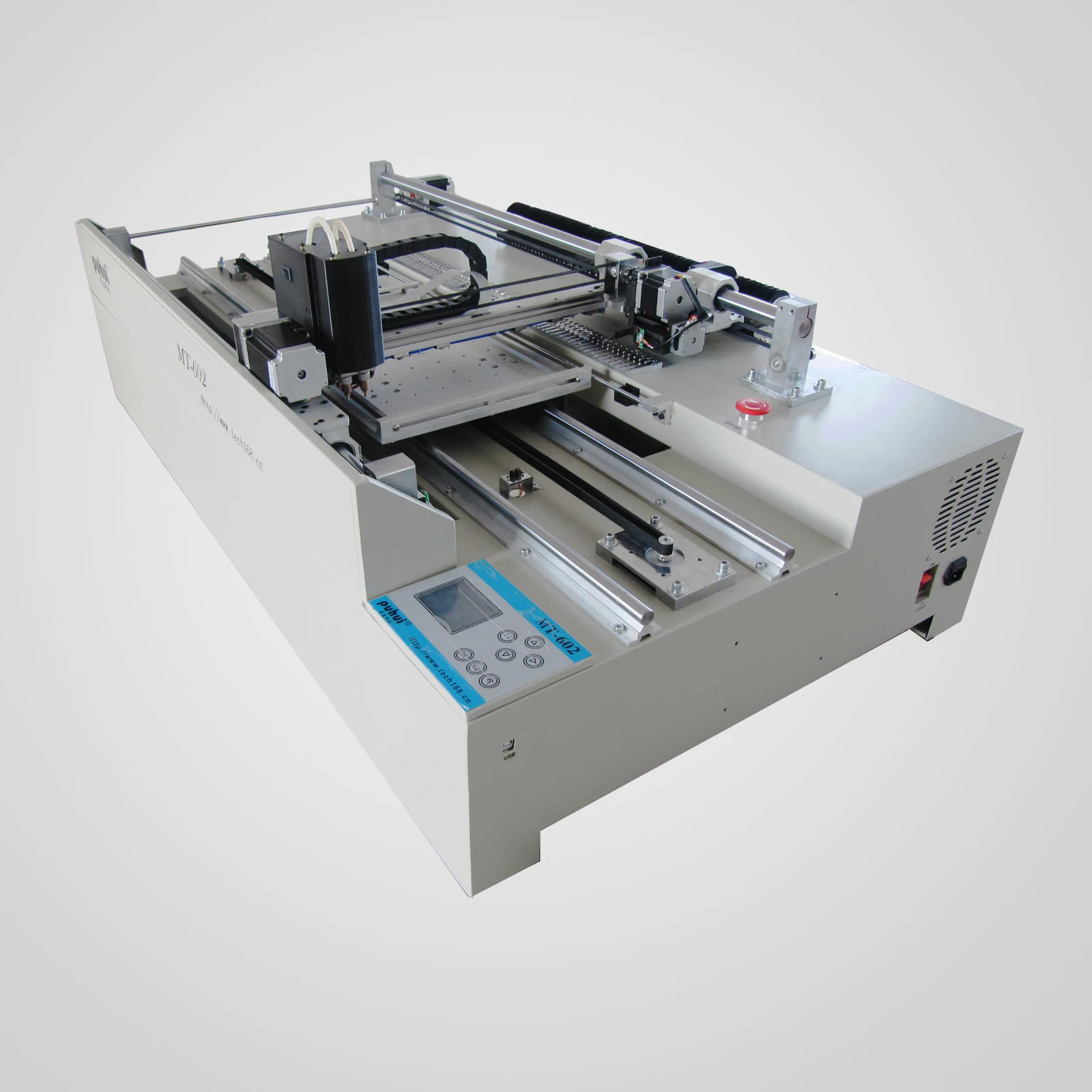Semi or Full Automatic SMT product line With Camera /LED puhui MT-602L Desktop Pick And Place Machine chip mounter