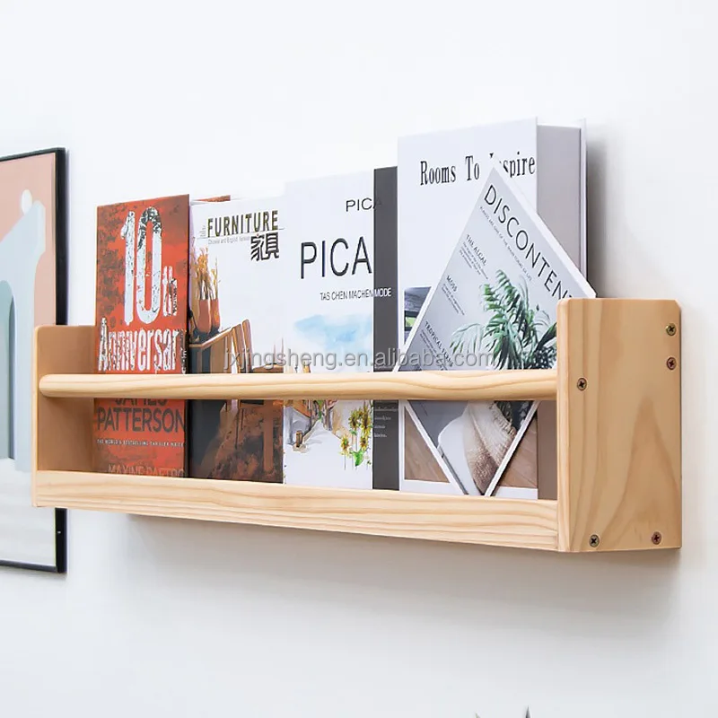 Bedroom creative simple display wall shelf partition shelf book shelf