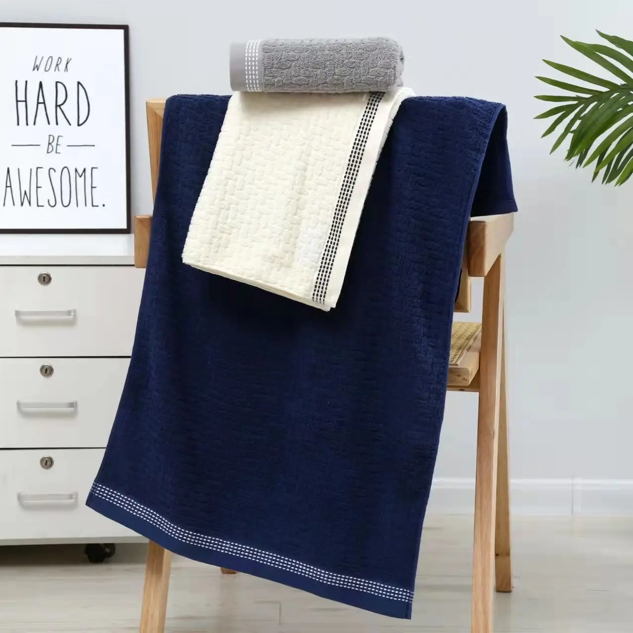 Wholesale Custom Cotton Hotel Bath Towels Luxury Home Cotton Face Hand Bath Towel
