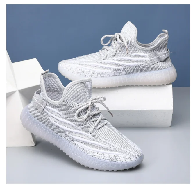 Original Quality Custom Brand Logo Reflective  350 V2 Men Sports Shoes Running Sneakers Women