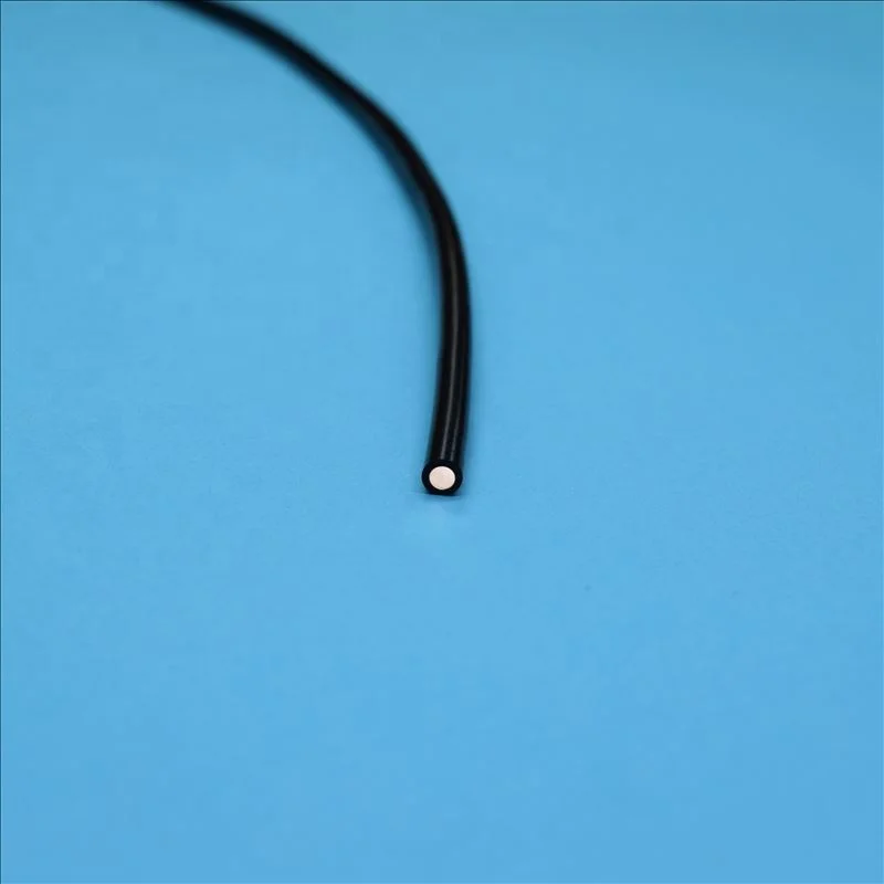 10mX  Solid Core Black PMMA Plastic End Glow Fiber Optic Cable Inner Diameter 1mm ~10mm For Light Illumination decoration