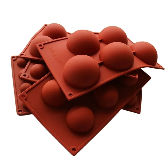 S280 DIY 5 6 8 15 24 Cavity half Sphere Silicone Mold  DIY 6 holes half Ball coaster Silicone baking molds