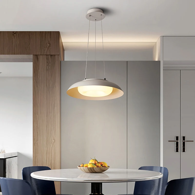 Jjc Modern And Simple Style Restaurant Chandelier 110v-240v Nordic Intelligent Color Palette Bedroom Light