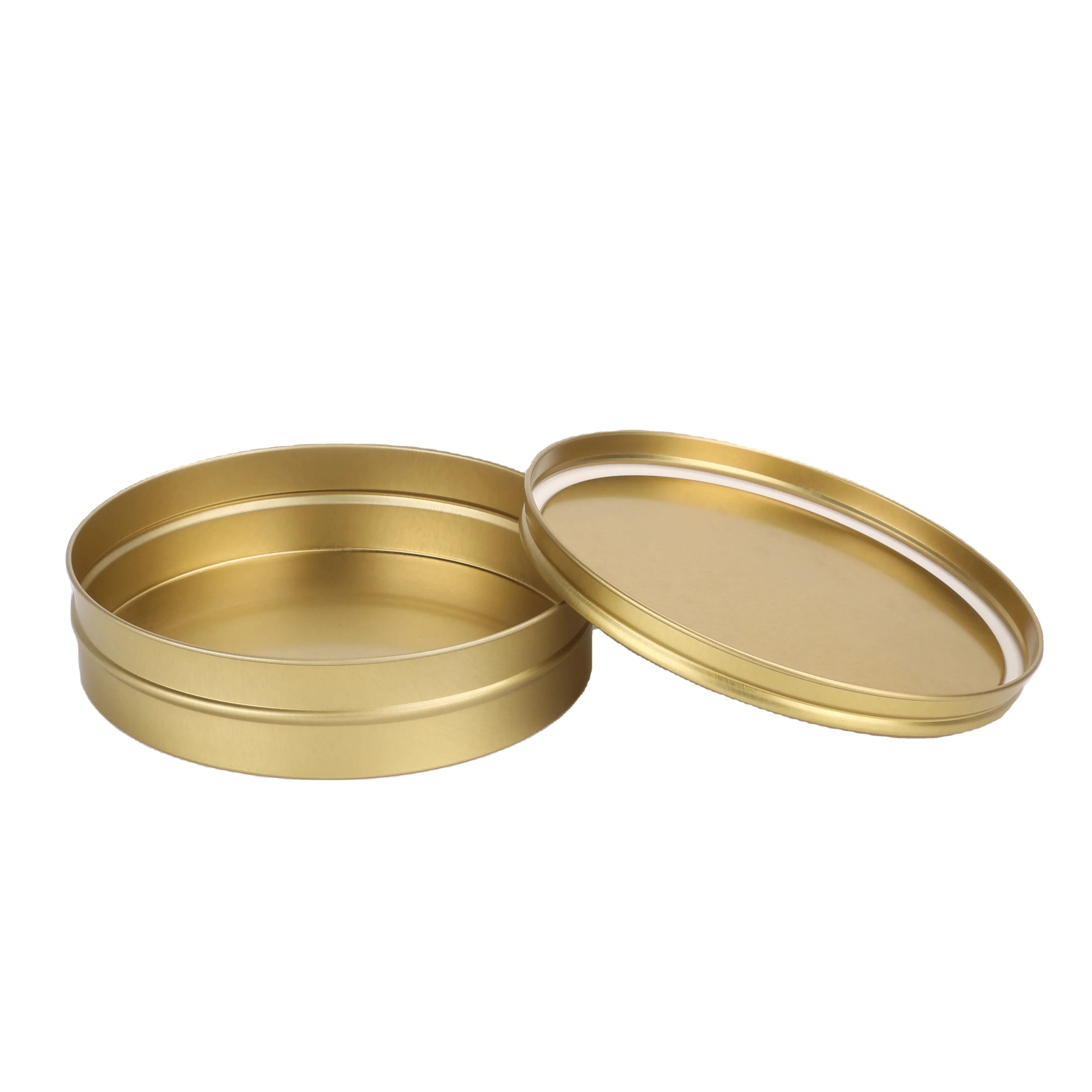 Wholesale manufacturer Food-grade tinplate cans printing customization colors logo for luxury caviar packaging  with accessories