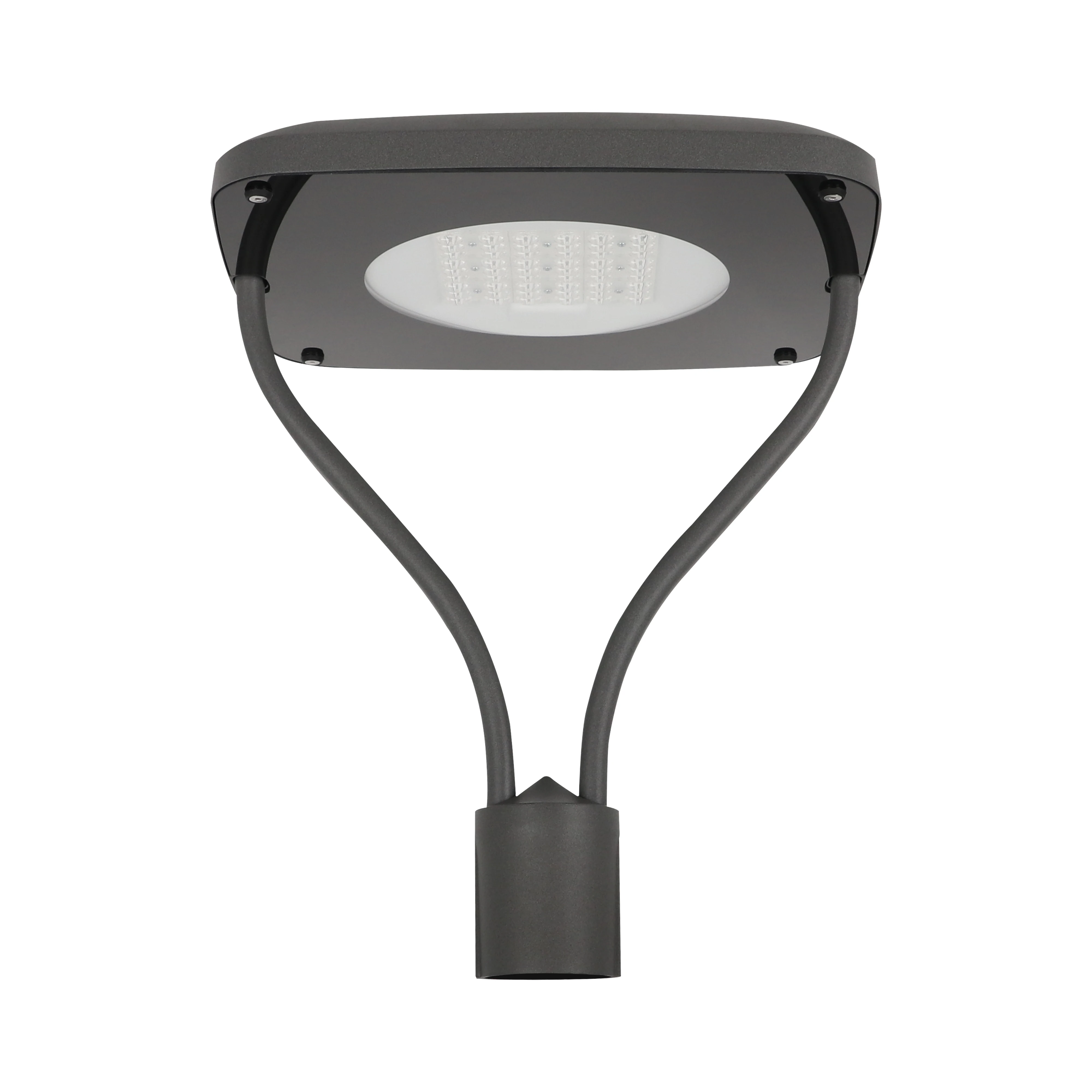 Outdoor LED Post Light Fixture Electric Exterior Lamp with IP66 Rating Pier Mount Base Anti-Corrosion Pole Lantern for Garden