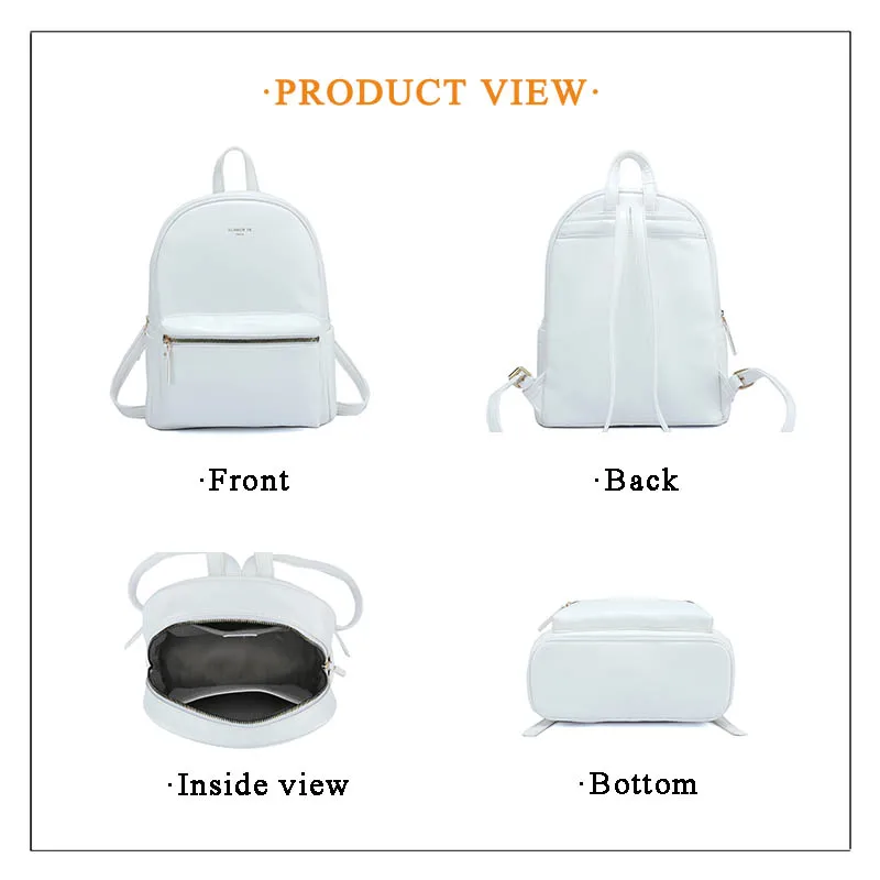 glamor Women Soft Leather Backpacks Vintage Female Shoulder Bags Sac a Dos Casual Travel Ladies Bagpack Mochilas School Bags