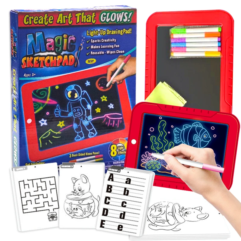 2024 Custom Magic Writing Tablet Doodle Reusable Colorful Painting Board Pad 8.5 inch For Kids Preschool Art Toys