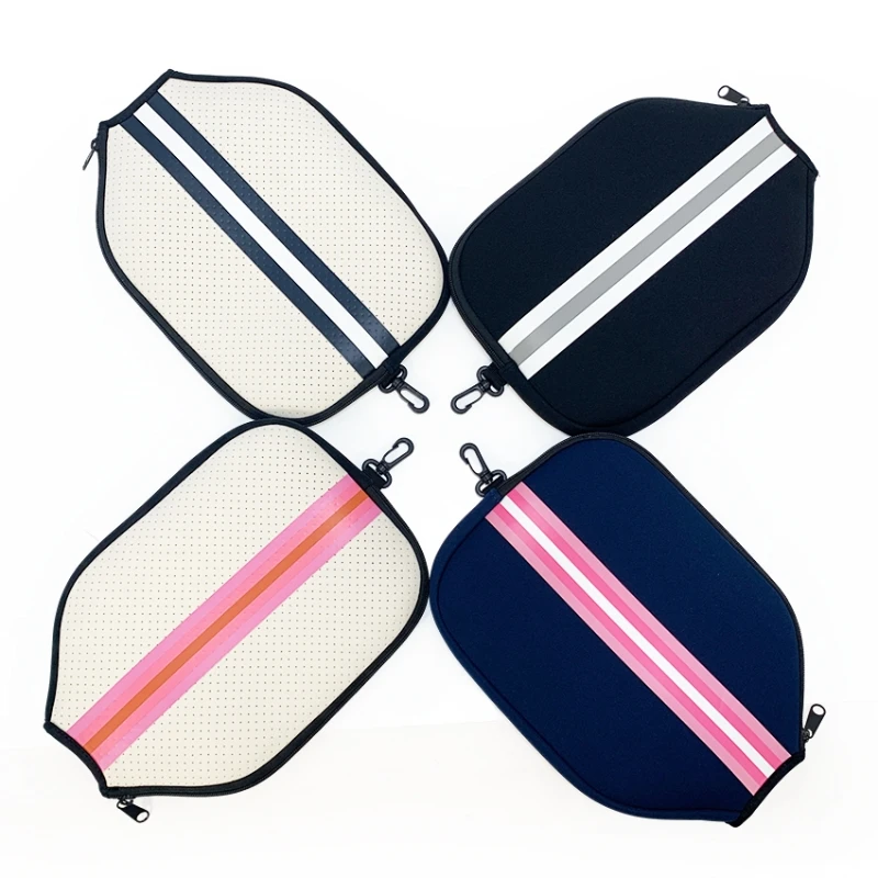 Hotsale RTS Neoprene Pickleball Paddle Cover Pickleball Crossbody Bag with Adjustable Strap Neoprene Pickleball Racket Sling Bag