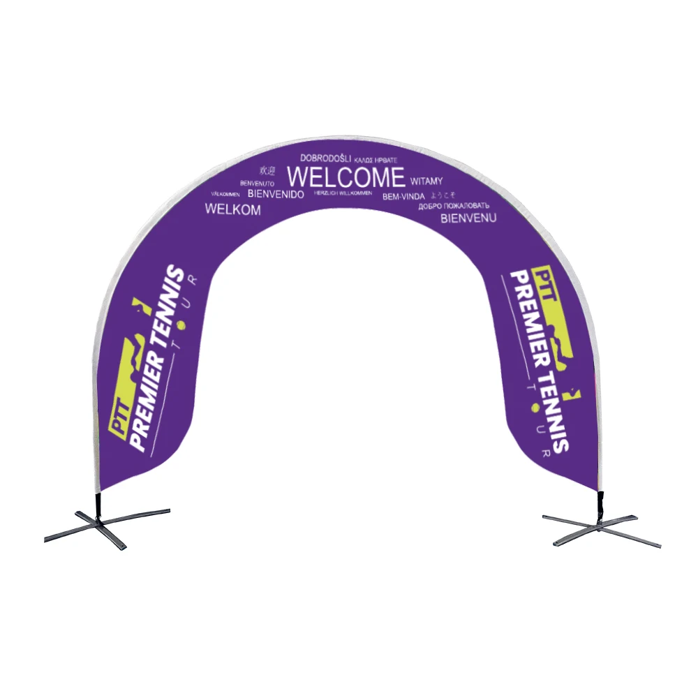 Outdoor Race Gate Banner Flag Easy Set Up Racing Air Drone Gate Flags Advertising Race Gate Display Arch Archway