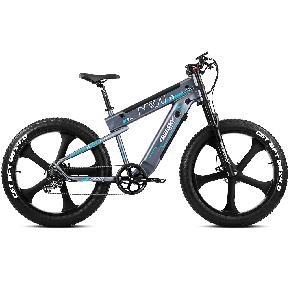 Freesky New patent electric bicycle Hot high quality e bike 48V 500W 750W dual battery hidden fat tire electric bike